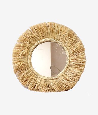 Raffia Mirror