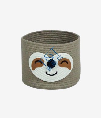 Cute bradypode rope Basket